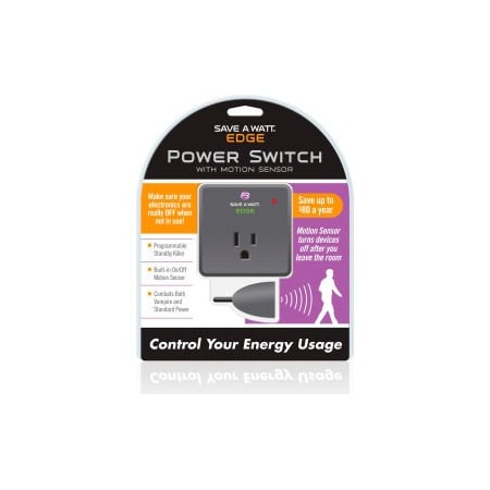 P3 International Save A Watt Edge, 2-1/2inL x 2-1/2inW x 2-2/7inH, 10A, Gray P4170